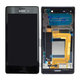 Sony Xperia M4 Aqua Dual E2333 - LCD Displej + Dotykové Sklo + Rám (Black) - 124TUL0015A, 124TUL0011A Genuine Service Pack