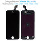 Apple iPhone 5C - LCD Displej + Dotykové sklo + Rám (Černá) Original Refurbished