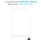 Apple iPad Mini 3 - Dotykové sklo (White)