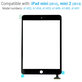 Dotykové sklo pro iPad Mini, Mini 2, Black