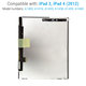 Apple iPad 3, iPad 4 - LCD Displej Refurbished