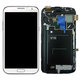 Samsung Galaxy Note 2 N7100 - LCD Displej + Dotykové Sklo + Rám (Marble White) - GH97-14112A Genuine Service Pack