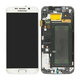 Samsung Galaxy S6 Edge G925F - LCD Displej + Dotykové Sklo + Rám (White Pearl) - GH97-17162B, GH97-17317B, GH97-17334B Genuine Service Pack