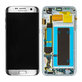 Samsung Galaxy S7 Edge G935F - LCD Displej + Dotykové Sklo + Rám (Silver) - GH97-18533B, GH97-18594B, GH97-18767B Genuine Service Pack