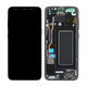 Samsung Galaxy S8 G950F - LCD Displej + Dotykové Sklo + Rám (Midnight Black) - GH97-20457A, GH97-20473A, GH97-20458A, GH97-20629A Genuine Service Pack