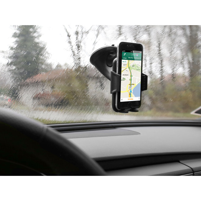 SBS - Držák do auta, univerzální FREEWAY s přísavkou, černý