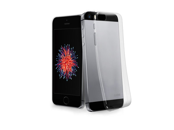 SBS - Aero Pouzdro pro Apple iPhone 5, 5s a SE 2016, transparentí