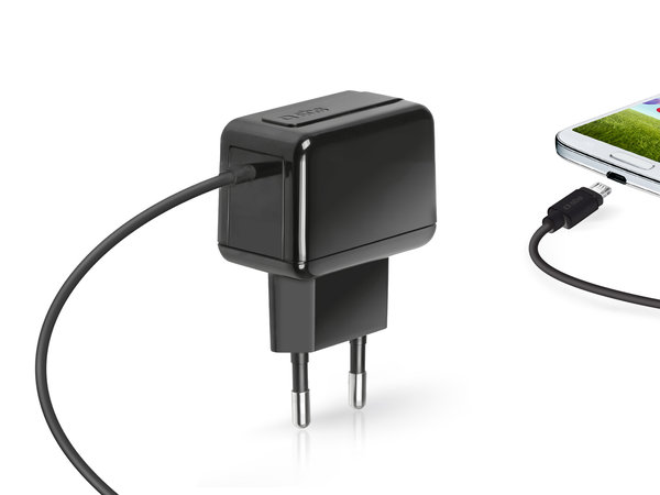 SBS - 5W Nabíjecí Adaptér s Micro-USB, černá