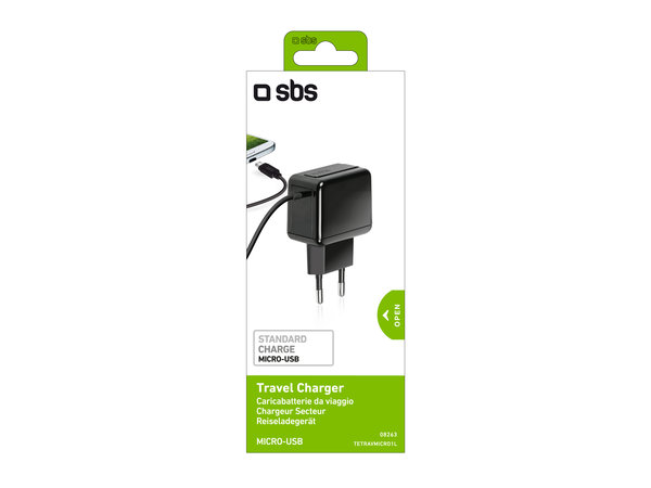SBS - 5W Nabíjecí Adaptér s Micro-USB, černá