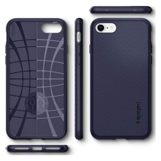 Spigen - Pouzdro Liquid Air pro iPhone SE 2020/8/7, modrá