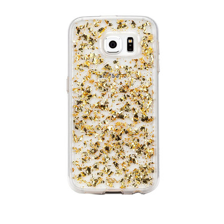Case-Mate - Karat pouzdro pro Samsung Galaxy S6, transparentní / zlatá
