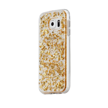 Case-Mate - Karat pouzdro pro Samsung Galaxy S6, transparentní / zlatá