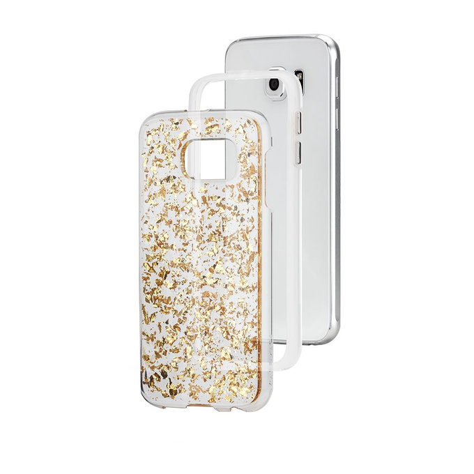 Case-Mate - Karat pouzdro pro Samsung Galaxy S6, transparentní / zlatá