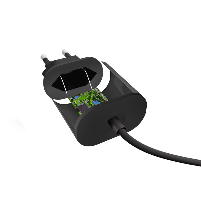 SBS - 10W Nabíjecí Adaptér s USB-C, černá