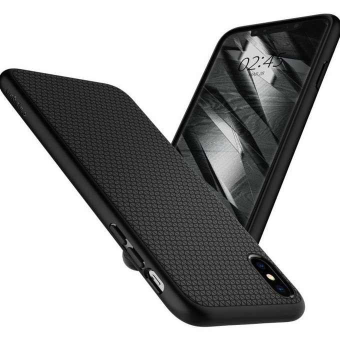 Spigen - Pouzdro Liquid Air pro iPhone X a XS, černá