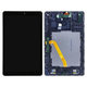 Samsung Galaxy Tab A 10.5 T590, T595 - LCD Displej + Dotykové Sklo + Rám (Black) - GH97-22197A Genuine Service Pack