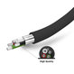 SBS - Autonabíječka 2x USB + Kabel USB / USB-C, černá