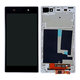 Sony Xperia Z1 L39h - LCD Displej + Dotykové Sklo + Rám (White) TFT