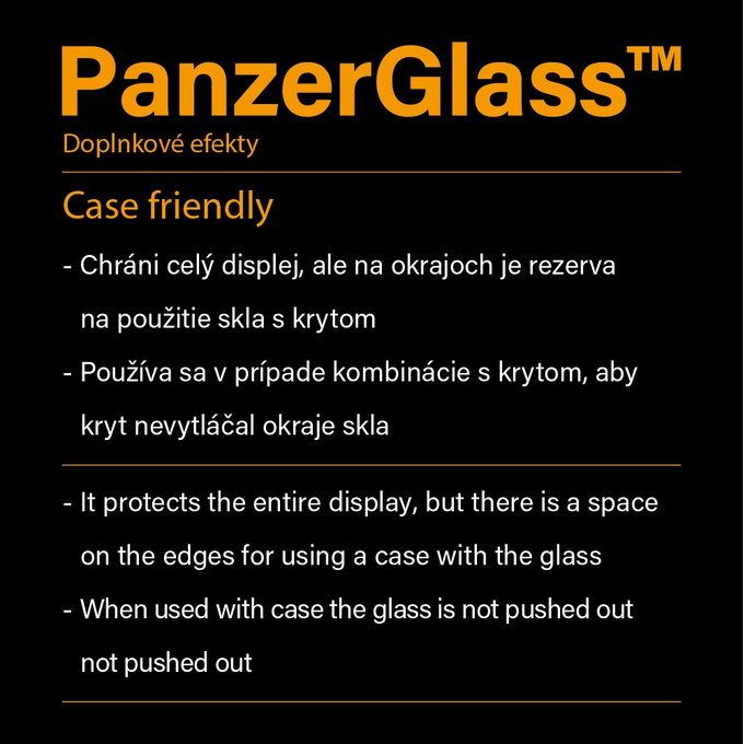 PanzerGlass - Tvrzené Sklo Case Friendly pro Huawei P30 Lite, black