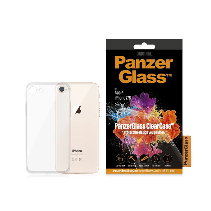 PanzerGlass - Pouzdro ClearCase pro iPhone 7, 8, SE 2020 a SE 2022, transparent