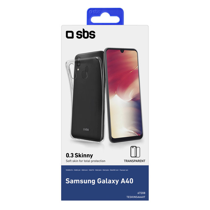 SBS - Pouzdro Skinny pro Samsung Galaxy A40, transparentí
