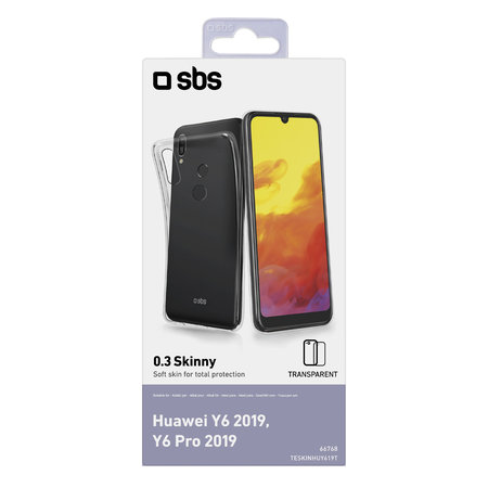 SBS - Pouzdro Skinny pro Huawei Y6 2019, Y6 Pro 2019, transparentí