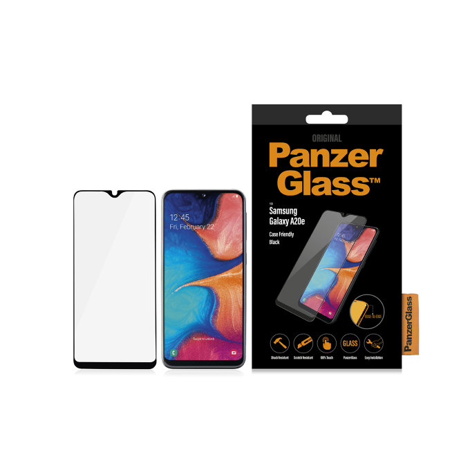 PanzerGlass - Tvrzené Sklo Case Friendly pro Samsung Galaxy A10e a A20e, černá