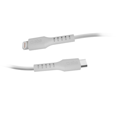 SBS - Lightning / USB-C Kabel (1m), bílá