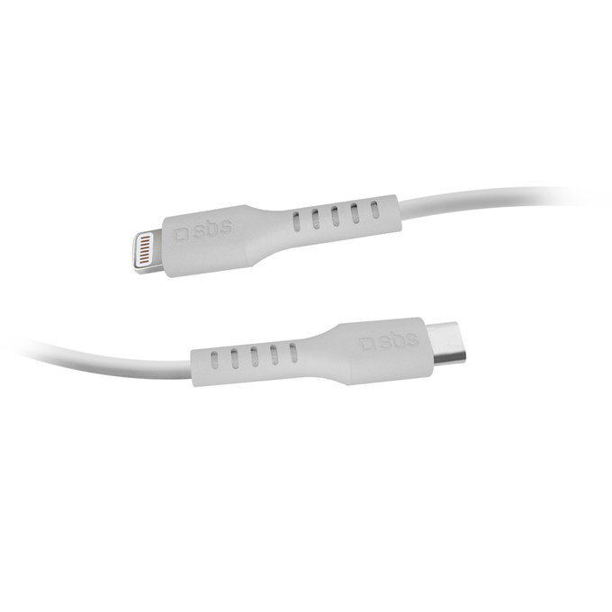 SBS - Lightning / USB-C Kabel (2m), bílá