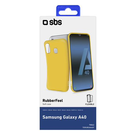 SBS - Pouzdro Rubber pro Samsung Galaxy A40, žlutá