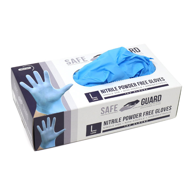ESD rukavice z nitrilkaučuku (1 balení - 100ks) - velikost L