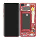 Samsung Galaxy S10 Plus G975F - LCD Displej + Dotykové Sklo + Rám (Cardinal Red) - GH82-18849H, GH82-18834H Genuine Service Pack