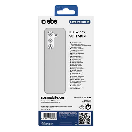 SBS - Pouzdro Skinny pro Samsung Galaxy Note 10, transparentí