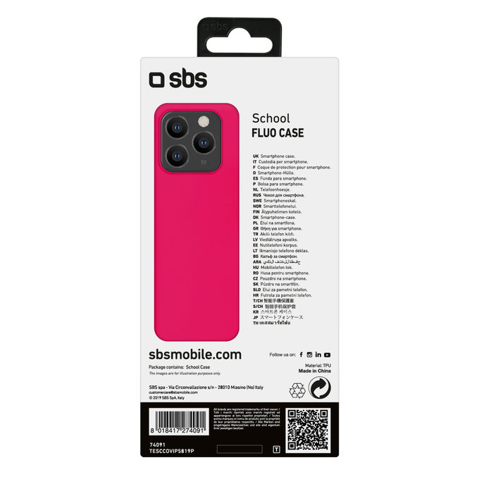 SBS - Pouzdro School pro iPhone 11 Pro, růžová