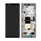Sony Xperia 5 - LCD Displej + Dotykové Sklo + Rám (Grey) - 1319-9455 Genuine Service Pack
