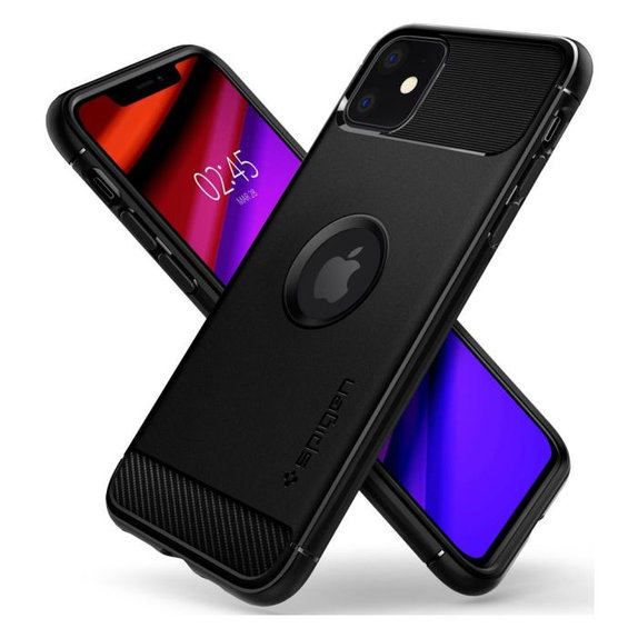 Spigen - Pouzdro Rugged Armor pro iPhone 11, černá
