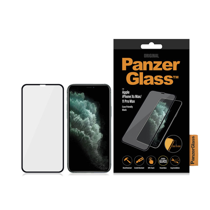PanzerGlass - Tvrzené Sklo Case Friendly pro iPhone XS Max a 11 Pro Max, černá