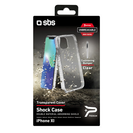 SBS - Pouzdro Antishock pro iPhone 11 Pro, transparentí