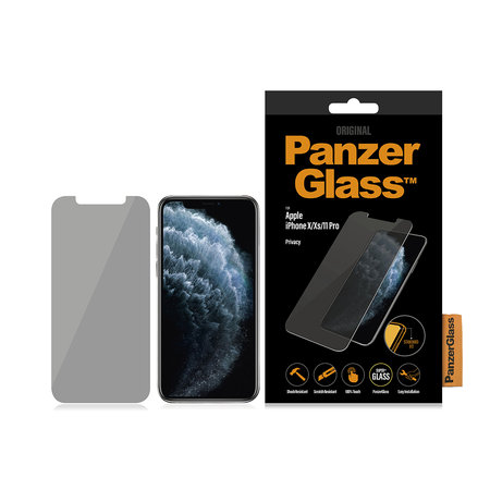 PanzerGlass - Tvrzené Sklo Privacy Standard Fit pro iPhone X, XS a 11 Pro, transparentná
