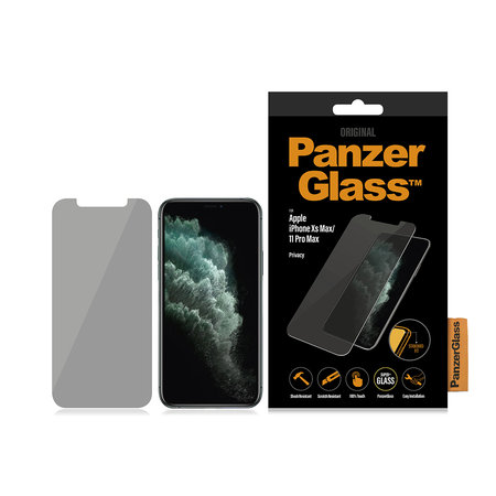 PanzerGlass - Tvrzené Sklo Privacy Standard Fit pro iPhone XS Max a 11 Pro Max, transparent