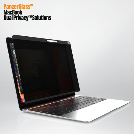 PanzerGlass - Tvrzené sklo Dual Privacy 12 '' pro MacBook, černá