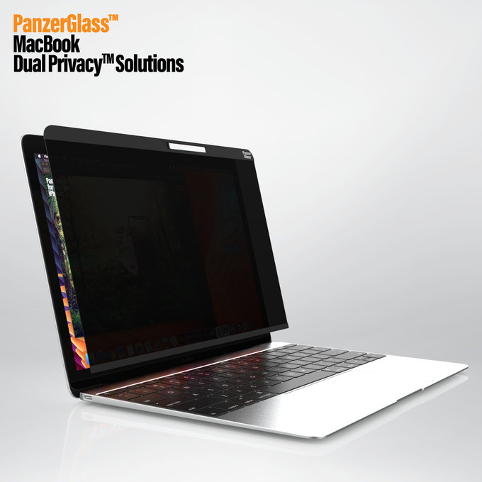 PanzerGlass - Tvrzené sklo Dual Privacy 12 '' pro MacBook, černá