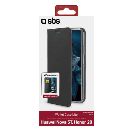 SBS - Pouzdro Book Wallet Lite pro Honor 20, Huawei Nova 5T, černá