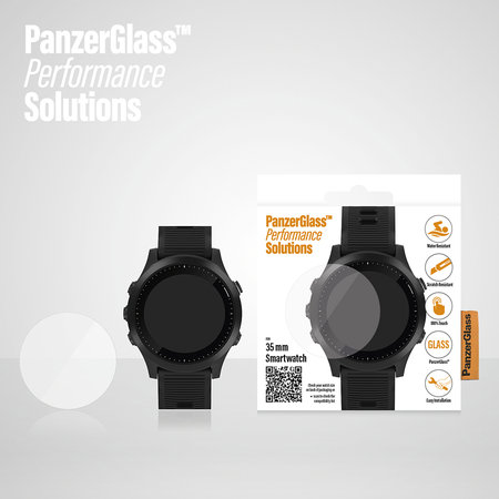 PanzerGlass - Tvrzené sklo Flat glass pro Garmin SmartWatch 35 mm, čirá