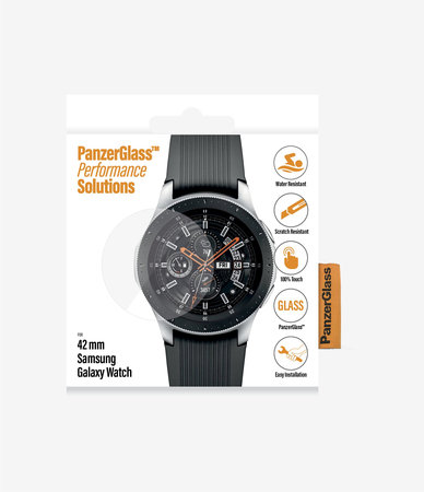 PanzerGlass - Tvrzené Sklo Flat Glass pro Samsung Galaxy Watch 42 mm, transparentná