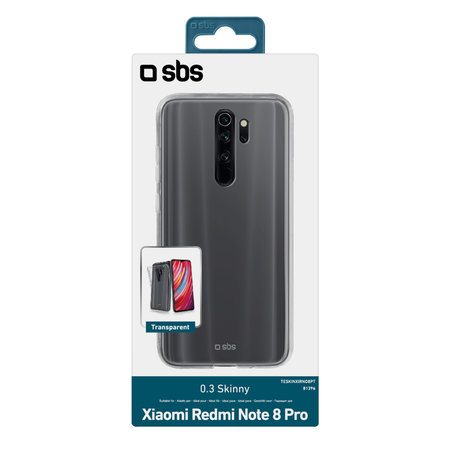 SBS - Pouzdro Skinny pro Xiaomi Redmi Note 8 Pro, transparentí