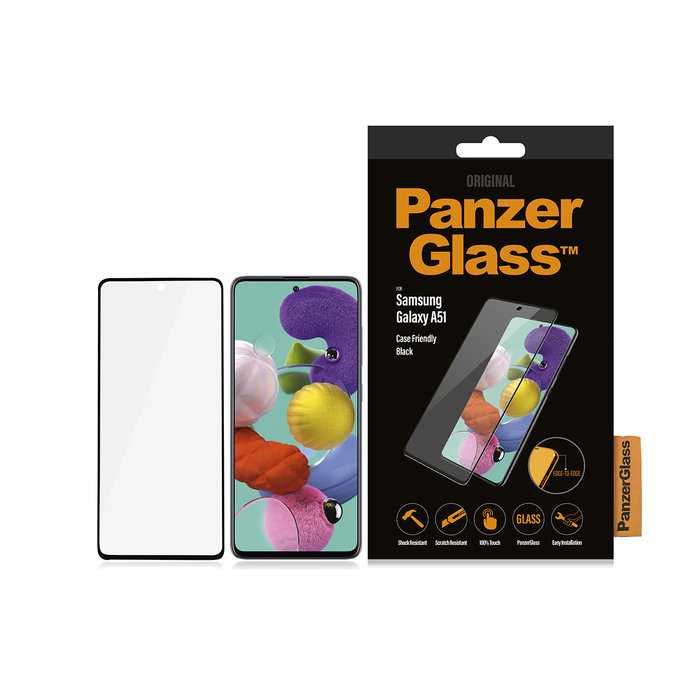PanzerGlass - Tvrzené Sklo Case Friendly pro Samsung Galaxy A51, black
