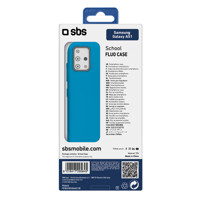 SBS - Pouzdro School pro Samsung Galaxy A51, modrá