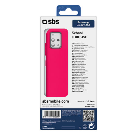 SBS - Pouzdro School pro Samsung Galaxy A51, růžová