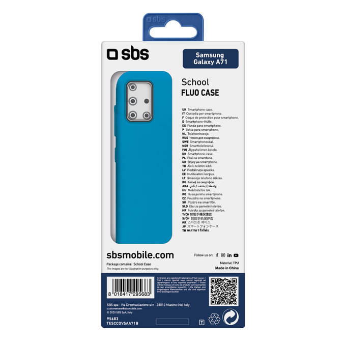 SBS - Pouzdro School pro Samsung Galaxy A71, modrá